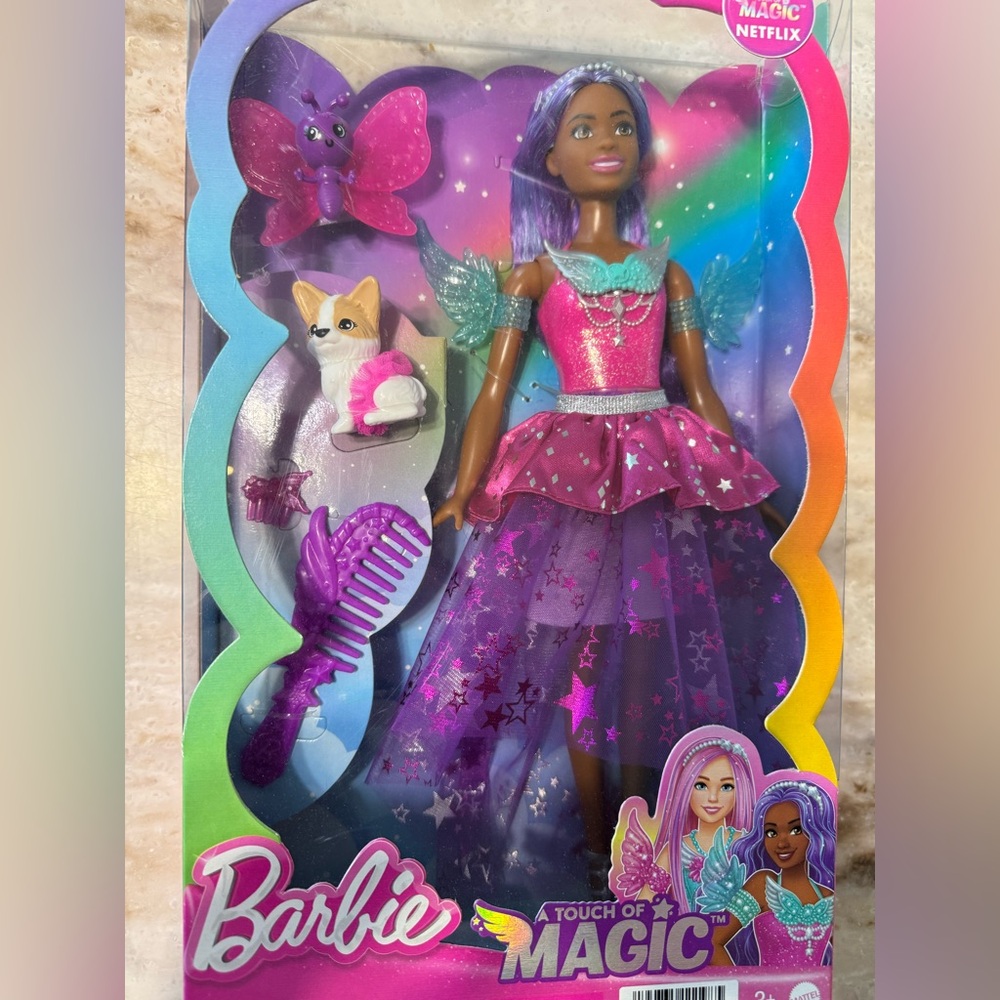 Barbie Fairy Doll with Pink and Purple Dress